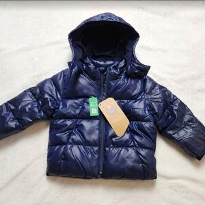 GAP Dark Blue Kids Puffer Coat -5Y